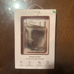 Casery Gold Phone Pocket Card Holder